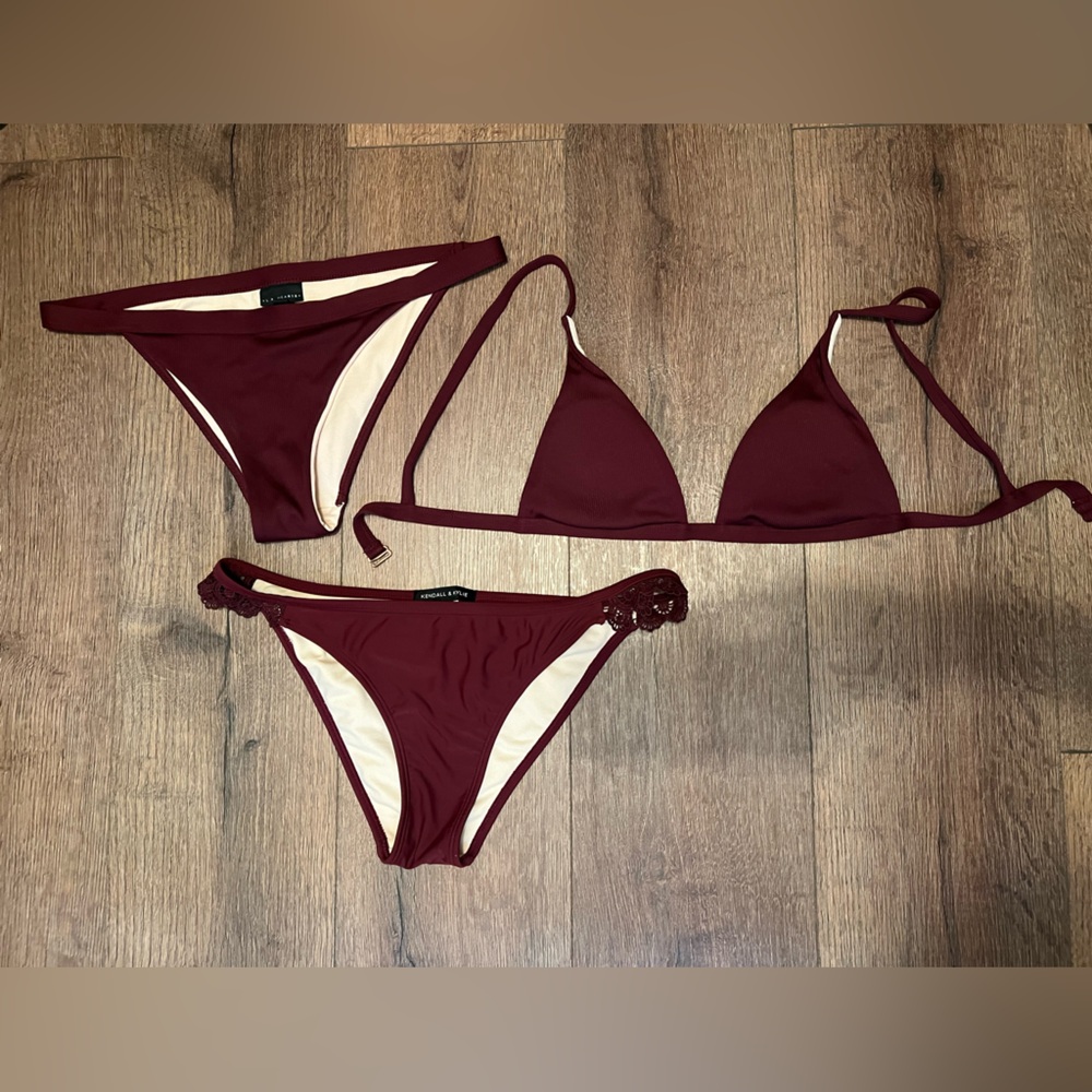 Elegant Burgundy Bikini Set